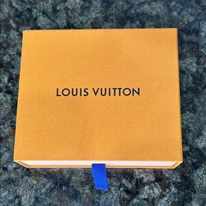 EUC Louis Vuitton Orange Box with Blue Tab